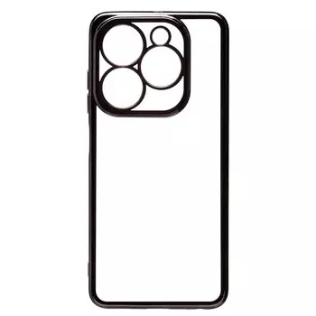 Чехол-накладка Activ Pilot для смартфона Infinix Smart 8 Pro, силикон, черный/прозрачный (228702)