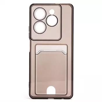 Чехол-накладка Activ SC276 с кардхолдером для смартфона TECNO Spark 20 Pro, силикон, черный (231655)