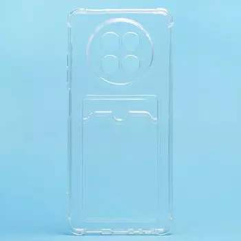 Чехол-накладка Activ SC276 с кардхолдером для смартфона Realme 12 5G, силикон, прозрачный (233982)