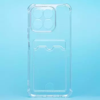 Чехол-накладка Activ SC276 с картхолдером для смартфона HONOR X6b, силикон, прозрачный (233907)