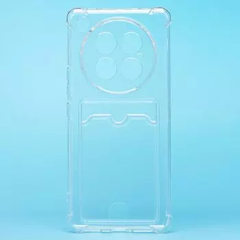 Чехол-накладка Activ SC276 с картхолдером для смартфона Infinix Zero 40 5G, силикон, прозрачный (237034)