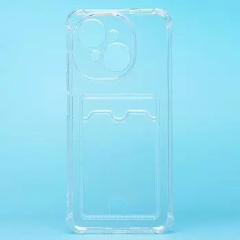 Чехол-накладка Activ SC276 с картхолдером для смартфона TECNO Pop 9 5G/Spark 30C 5G, силикон, прозрачный (236952)