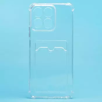 Чехол-накладка Activ SC276 с картхолдером для смартфона HONOR X7c, силикон, прозрачный (238289)