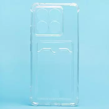 Чехол-накладка Activ SC278 с картхолдером для смартфона Xiaomi 14T, силикон, прозрачный (237292)