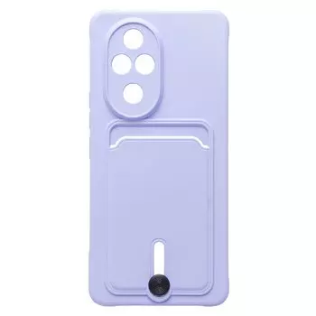 Чехол-накладка Activ SC304 с кардхолдером для смартфона HONOR 200 Pro, силикон, светло-фиолетовый (233718)