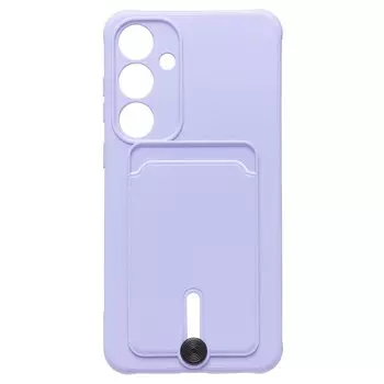 Чехол-накладка Activ SC304 с кардхолдером для смартфона Samsung Galaxy S24+, пластик/силикон, светло-фиолетовый (228143)