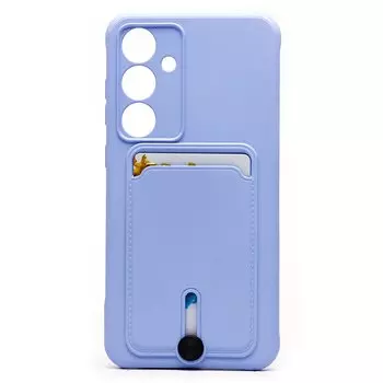 Чехол-накладка Activ SC304 с картхолдером для смартфона Samsung Galaxy S24FE, силикон, светло-фиолетовый (237267)