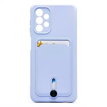 Чехол-накладка Activ SC304 с картхолдером для смартфона Samsung Galaxy A13 4G, силикон, светло-фиолетовый (238438)