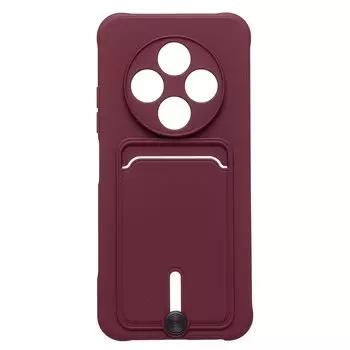 Чехол-накладка Activ SC304 с картхолдером для смартфона TECNO Spark 30C 4G, силикон, бордовый (237701)
