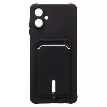 Чехол-накладка Activ SC304 с картхолдером для смартфона Samsung Galaxy A06, силикон, черный (235675)