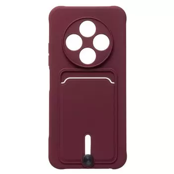 Чехол-накладка Activ SC304 с картхолдером для смартфона TECNO Spark 30 4G, силикон, бордовый (237638)