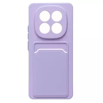 Чехол-накладка Activ SC304 с картхолдером для смартфона Xiaomi Redmi Note 14 Pro, силикон, светло-фиолетовый (238765)