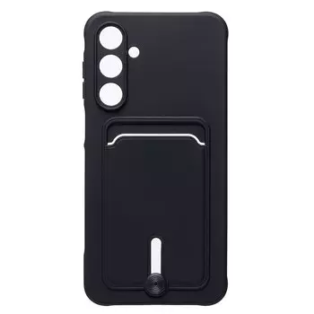 Чехол-накладка Activ SC304 с картхолдером для смартфона Samsung Galaxy A16 5G, силикон, черный (237553)