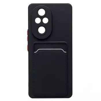 Чехол-накладка Activ SC337 с кардхолдером для смартфона HONOR 200 Pro, силикон, черный (233719)