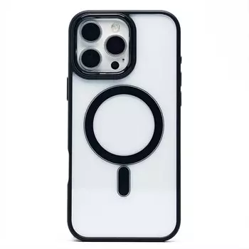 Чехол-накладка Activ SM004 SafeMag для смартфона Apple iPhone 16 Pro Max, силикон, черный (234512)