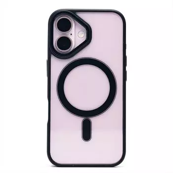 Чехол-накладка Activ SM004 SafeMag для смартфона Apple iPhone 16, силикон, черный (234509)