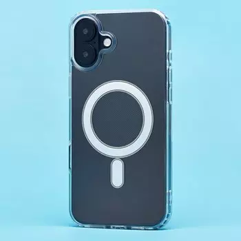Чехол-накладка Activ SM006 SafeMag для смартфона Apple iPhone 16 Plus, силикон, прозрачный (234514)