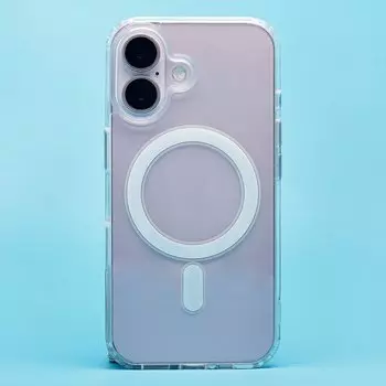 Чехол-накладка Activ SM006 SafeMag для смартфона Apple iPhone 16, силикон, прозрачный (234513)