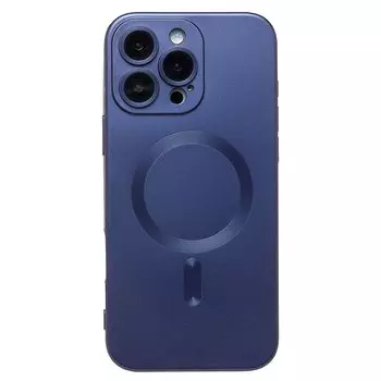 Чехол-накладка Activ SM020 Matte SafeMag для смартфона Apple iPhone 16 Pro Max, силикон, темно-синий (234688)