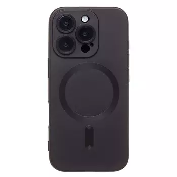 Чехол-накладка Activ SM020 Matte SafeMag для смартфона Apple iPhone 16 Pro, силикон, черный (234692)