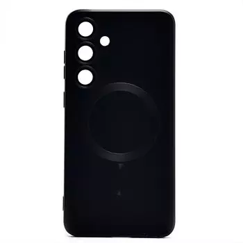 Чехол-накладка Activ SM020 Matte SafeMag для смартфона Samsung Galaxy S24+, силикон, черный (228117)