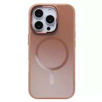 Чехол-накладка Activ SM023 SafeMag для смартфона Apple iPhone 16 Pro, силикон, розовое золото (236550)