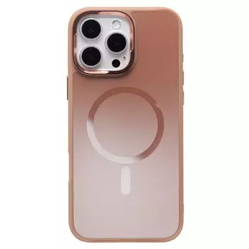 Чехол-накладка Activ SM023 SafeMag для смартфона Apple iPhone 16 Pro Max, силикон, розовое золото (236546)