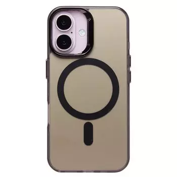 Чехол-накладка Activ SM025 SafeMag для смартфона Apple iPhone 16, силикон, черный (235546)