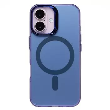 Чехол-накладка Activ SM025 SafeMag для смартфона Apple iPhone 16, силикон, синий (235547)