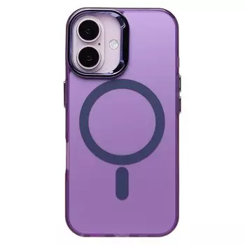 Чехол-накладка Activ SM025 SafeMag для смартфона Apple iPhone 16, силикон, фиолетовый (235549)