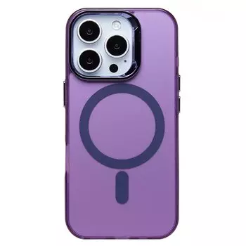 Чехол-накладка Activ SM025 SafeMag для смартфона Apple iPhone 16 Pro, силикон, фиолетовый (235561)