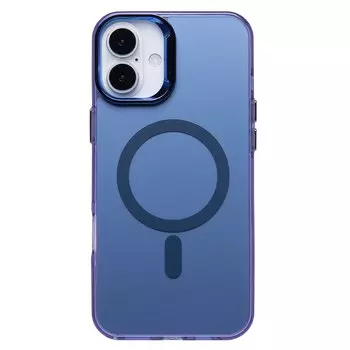 Чехол-накладка Activ SM025 SafeMag для смартфона Apple iPhone 16 Plus, силикон, синий (235553)