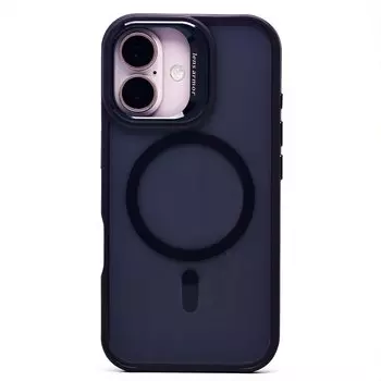 Чехол-накладка Activ SM026 SafeMag для смартфона Apple iPhone 16, пластик/силикон, темно-фиолетовый (236455)
