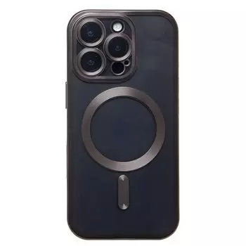 Чехол-накладка Activ SM027 SafeMag для смартфона Apple iPhone 16 Pro, силикон, черный (235516)