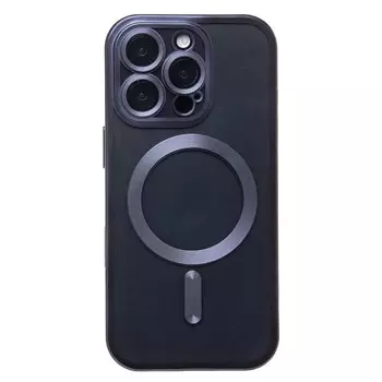 Чехол-накладка Activ SM027 SafeMag для смартфона Apple iPhone 16 Pro, силикон, синий титановый (235514)