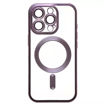Чехол-накладка Activ SM027 SafeMag для смартфона Apple iPhone 16 Pro, силикон, темно-фиолетовый (235515)