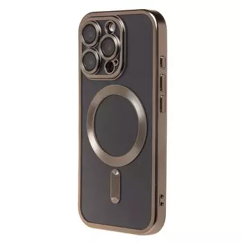 Чехол-накладка Activ SM027 SafeMag для смартфона Apple iPhone 16 Pro, силикон, титановый (235513)