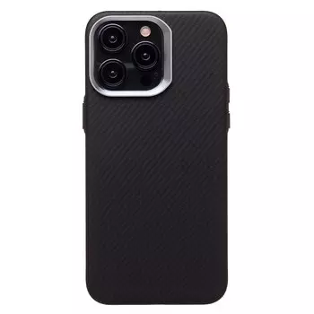 Чехол-накладка Activ SM028 SafeMag Carbon для смартфона Apple iPhone 15 Pro Max, карбон, черный (234709)