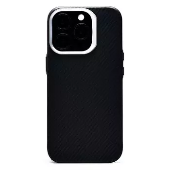 Чехол-накладка Activ SM028 SafeMag Carbon для смартфона Apple iPhone 16 Pro, карбон, черный (236556)