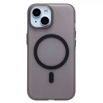 Чехол-накладка Activ SM038 SafeMag для смартфона Apple iPhone 15, TPU, черный/прозрачный (238587)