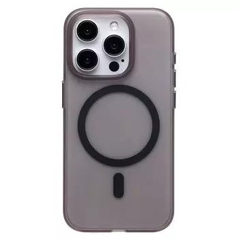 Чехол-накладка Activ SM038 SafeMag для смартфона Apple iPhone 15 Pro, TPU, черный/прозрачный (238590)