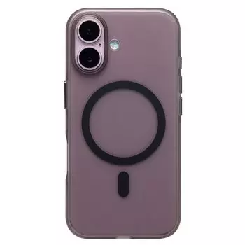 Чехол-накладка Activ SM038 SafeMag для смартфона Apple iPhone 16, TPU, черный/прозрачный (238593)