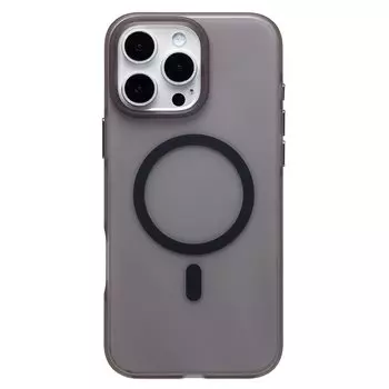 Чехол-накладка Activ SM038 SafeMag для смартфона Apple iPhone 16 Pro Max, TPU, черный/прозрачный (238599)