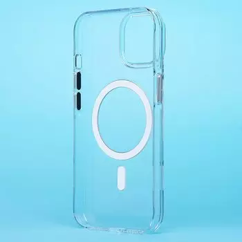 Чехол-накладка Activ SM039 SafeMag для смартфона Apple iPhone 15, TPU, прозрачный (238606)