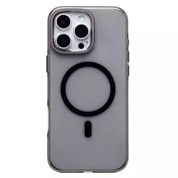 Чехол-накладка Activ SM039 SafeMag для смартфона Apple iPhone 16 Pro Max, TPU, черный/прозрачный (238615)