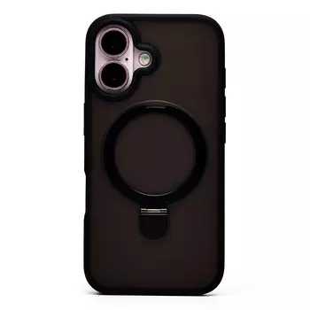 Чехол-накладка Activ SM088 SafeMag для смартфона Apple iPhone 16, силикон, черный (236516)