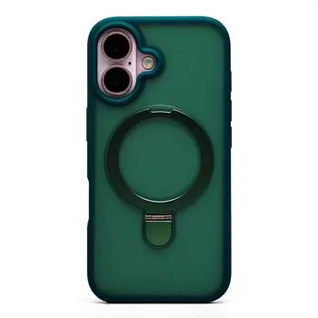 Чехол-накладка Activ SM088 SafeMag для смартфона Apple iPhone 16, силикон, темно-зеленый (236512)