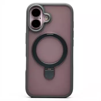 Чехол-накладка Activ SM088 SafeMag для смартфона Apple iPhone 16, силикон, серый (236510)