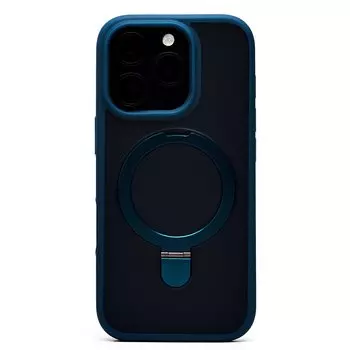 Чехол-накладка Activ SM088 SafeMag для смартфона Apple iPhone 16 Pro, силикон, темно-синий (236506)