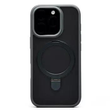 Чехол-накладка Activ SM088 SafeMag для смартфона Apple iPhone 16 Pro, силикон, серый (236503)